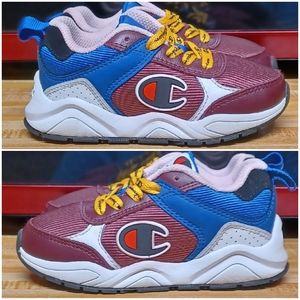 Champion kids 93Eighteen maroon sneakers size 8 kids